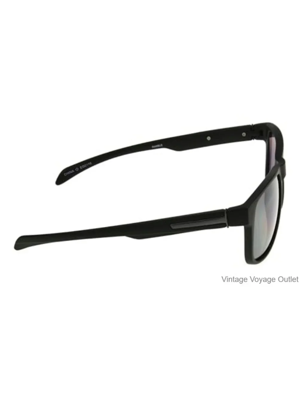 Foster Grant Men's Ramble Way Shape Sunglasses Black Smoke 52 mm